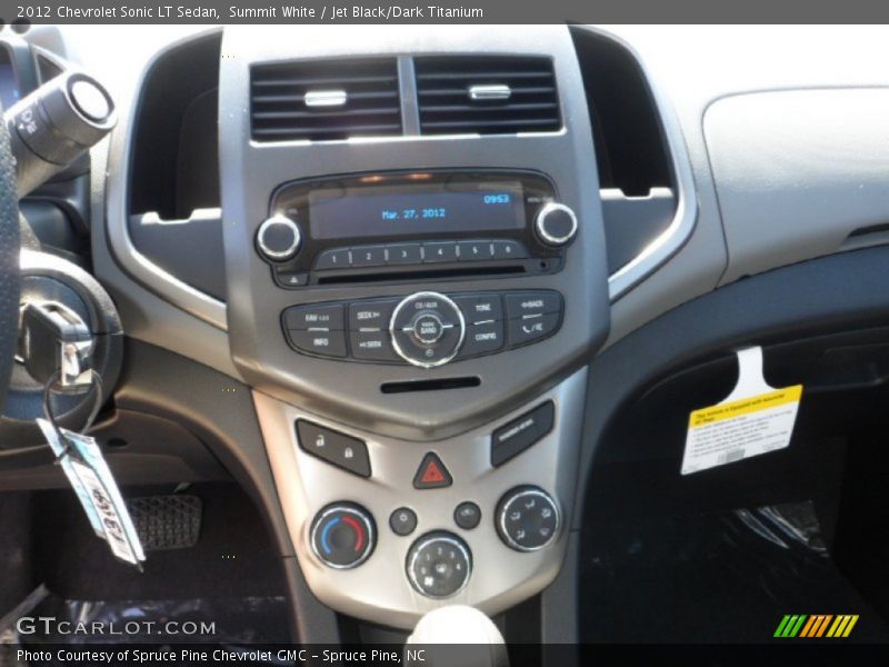 Summit White / Jet Black/Dark Titanium 2012 Chevrolet Sonic LT Sedan