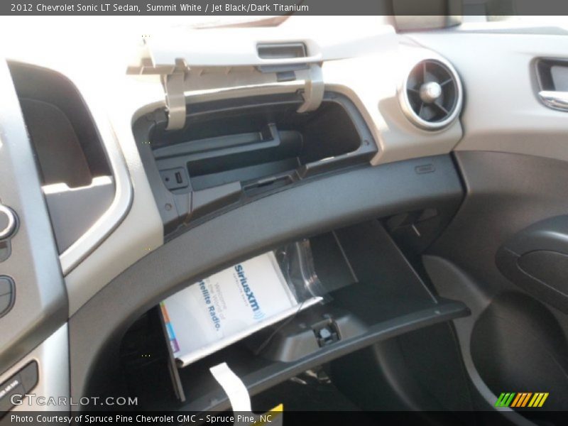 Summit White / Jet Black/Dark Titanium 2012 Chevrolet Sonic LT Sedan