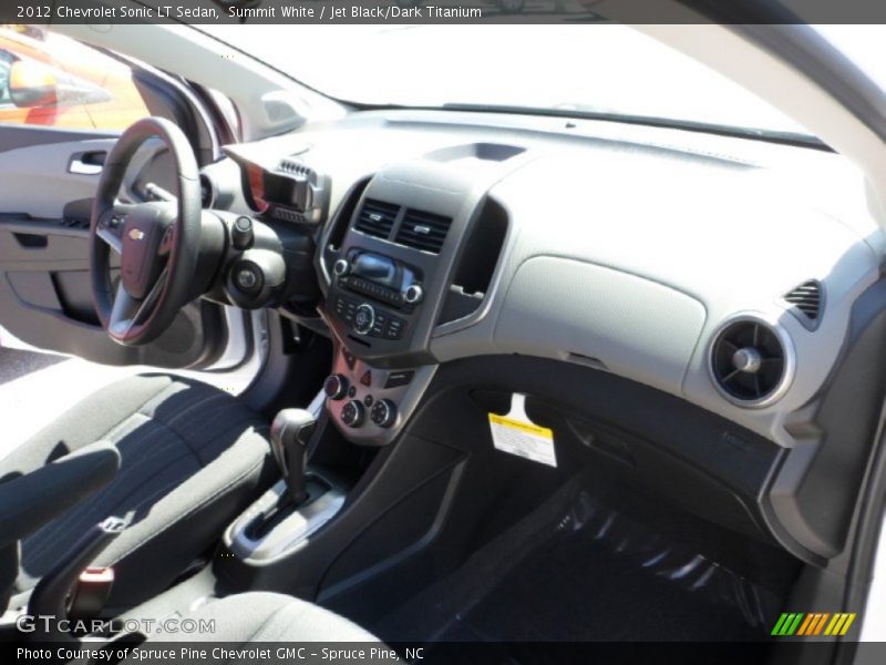 Summit White / Jet Black/Dark Titanium 2012 Chevrolet Sonic LT Sedan