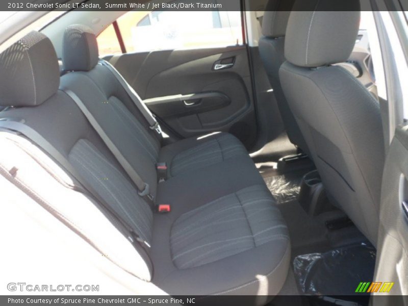 Summit White / Jet Black/Dark Titanium 2012 Chevrolet Sonic LT Sedan