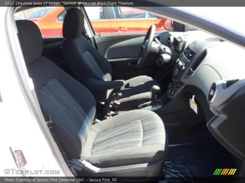 Summit White / Jet Black/Dark Titanium 2012 Chevrolet Sonic LT Sedan
