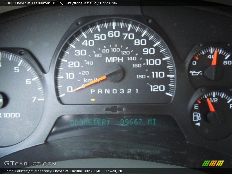 Graystone Metallic / Light Gray 2006 Chevrolet TrailBlazer EXT LS