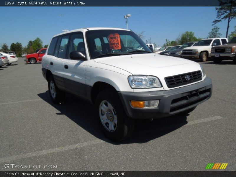 Natural White / Gray 1999 Toyota RAV4 4WD