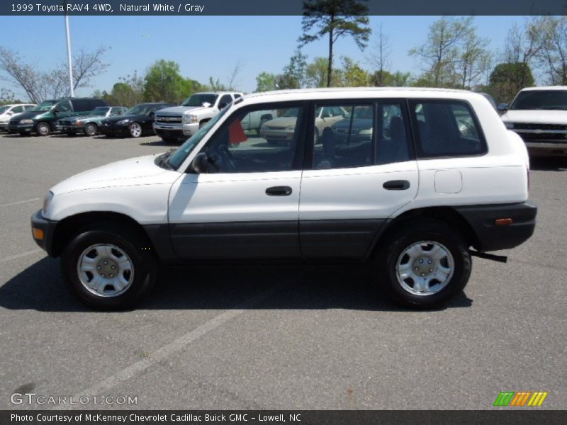 Natural White / Gray 1999 Toyota RAV4 4WD