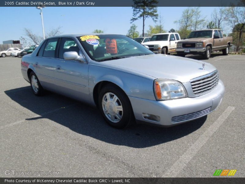 Blue Ice / Dark Gray 2005 Cadillac DeVille Sedan