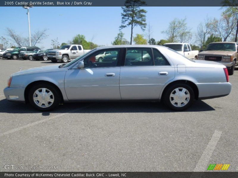 Blue Ice / Dark Gray 2005 Cadillac DeVille Sedan
