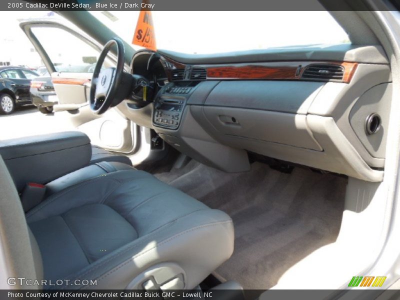 Blue Ice / Dark Gray 2005 Cadillac DeVille Sedan
