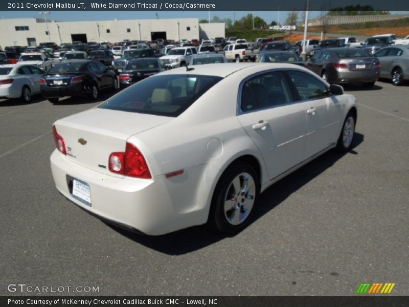 White Diamond Tricoat / Cocoa/Cashmere 2011 Chevrolet Malibu LT