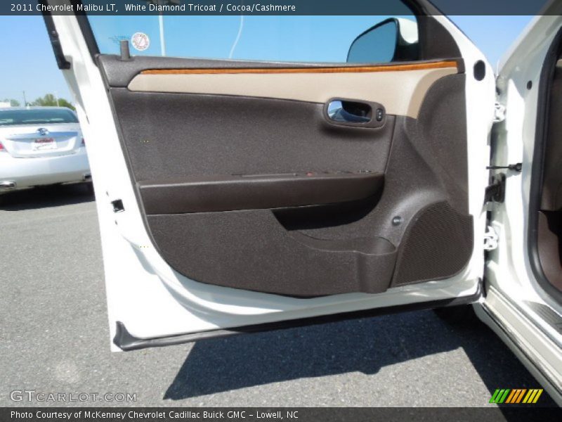 White Diamond Tricoat / Cocoa/Cashmere 2011 Chevrolet Malibu LT