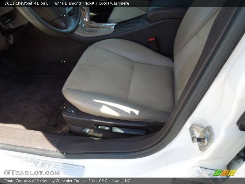 White Diamond Tricoat / Cocoa/Cashmere 2011 Chevrolet Malibu LT