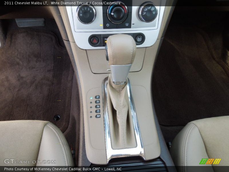 White Diamond Tricoat / Cocoa/Cashmere 2011 Chevrolet Malibu LT