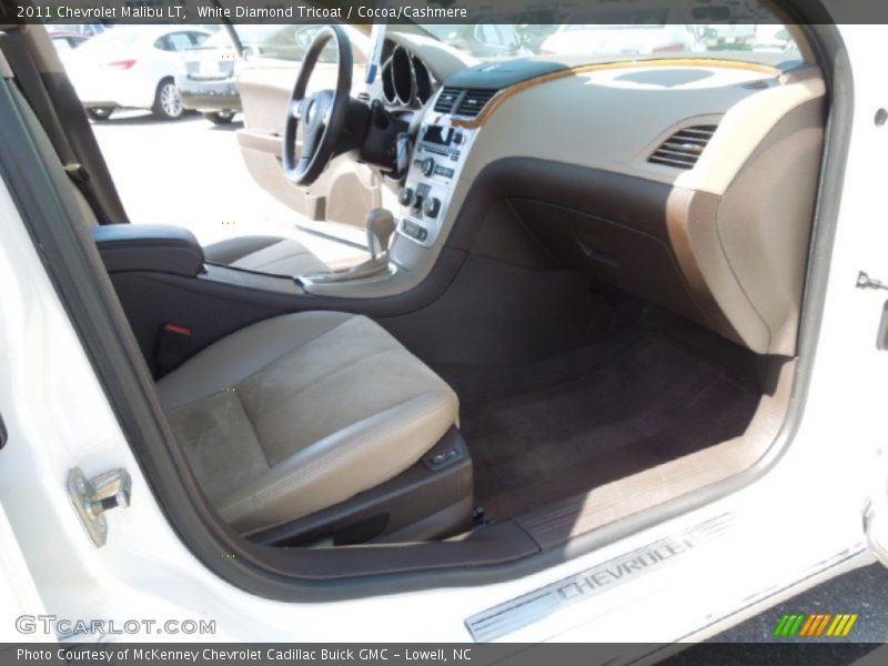 White Diamond Tricoat / Cocoa/Cashmere 2011 Chevrolet Malibu LT