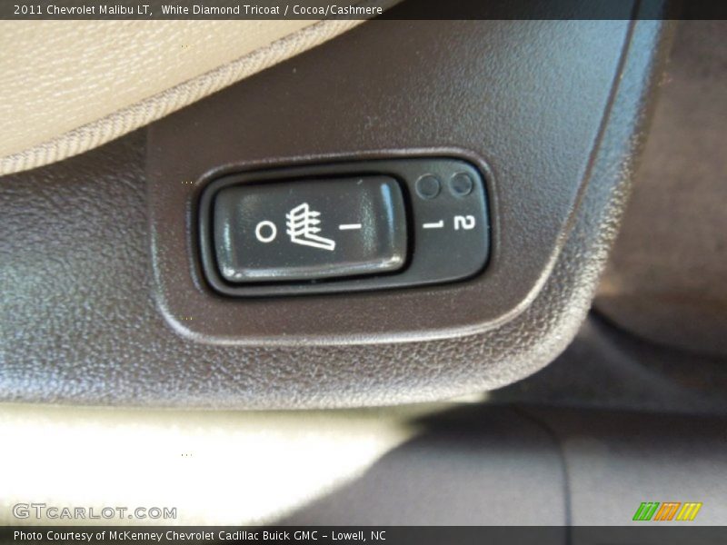 White Diamond Tricoat / Cocoa/Cashmere 2011 Chevrolet Malibu LT