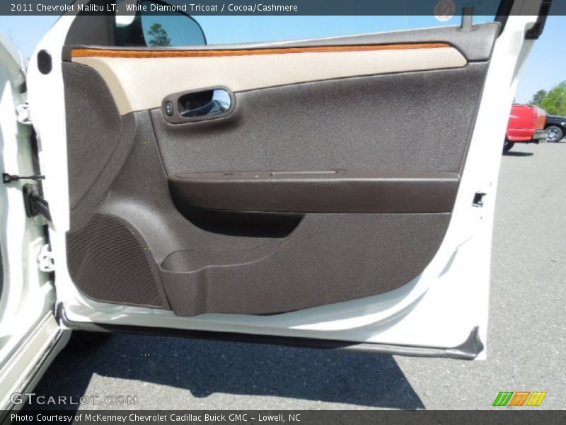 White Diamond Tricoat / Cocoa/Cashmere 2011 Chevrolet Malibu LT