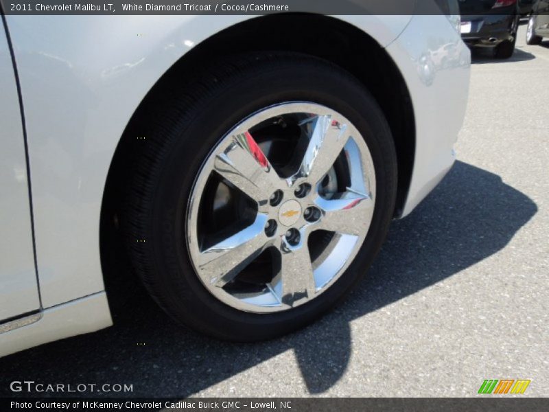 White Diamond Tricoat / Cocoa/Cashmere 2011 Chevrolet Malibu LT