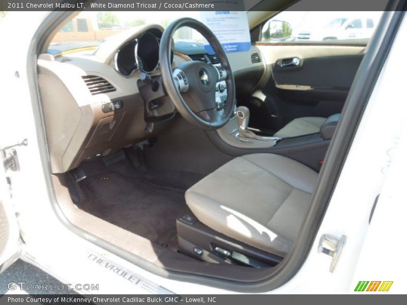 White Diamond Tricoat / Cocoa/Cashmere 2011 Chevrolet Malibu LT