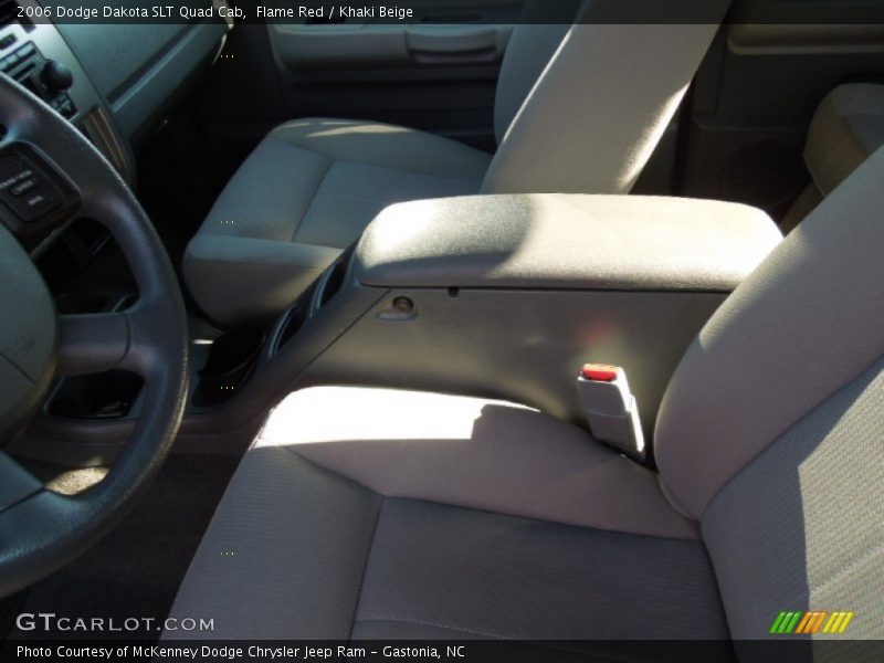 Flame Red / Khaki Beige 2006 Dodge Dakota SLT Quad Cab