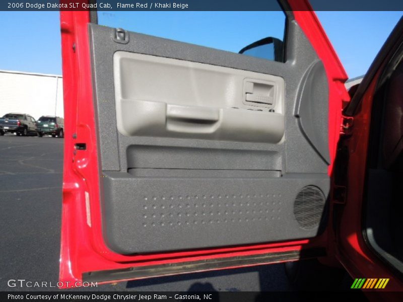 Flame Red / Khaki Beige 2006 Dodge Dakota SLT Quad Cab
