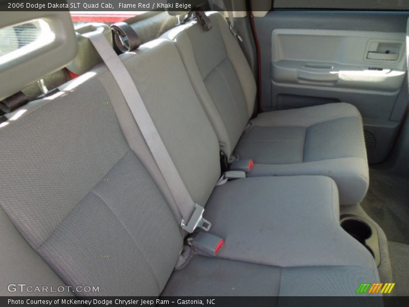 Flame Red / Khaki Beige 2006 Dodge Dakota SLT Quad Cab
