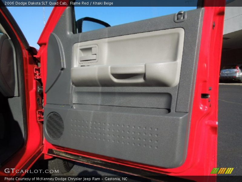 Flame Red / Khaki Beige 2006 Dodge Dakota SLT Quad Cab