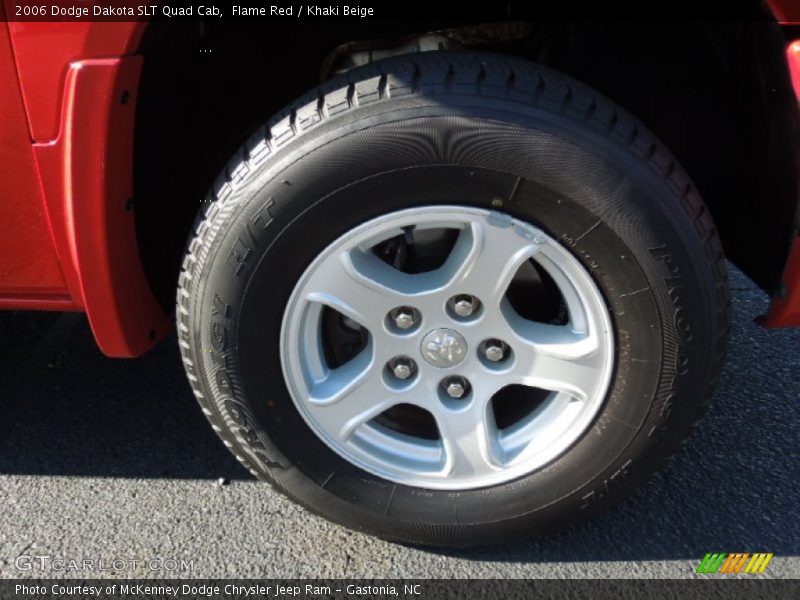 Flame Red / Khaki Beige 2006 Dodge Dakota SLT Quad Cab