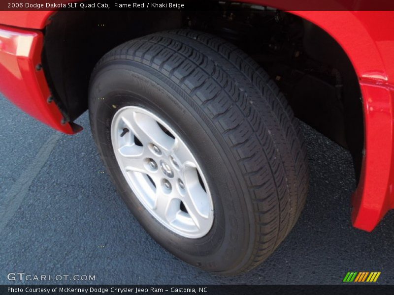 Flame Red / Khaki Beige 2006 Dodge Dakota SLT Quad Cab