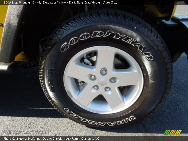 Detonator Yellow / Dark Slate Gray/Medium Slate Gray 2009 Jeep Wrangler X 4x4