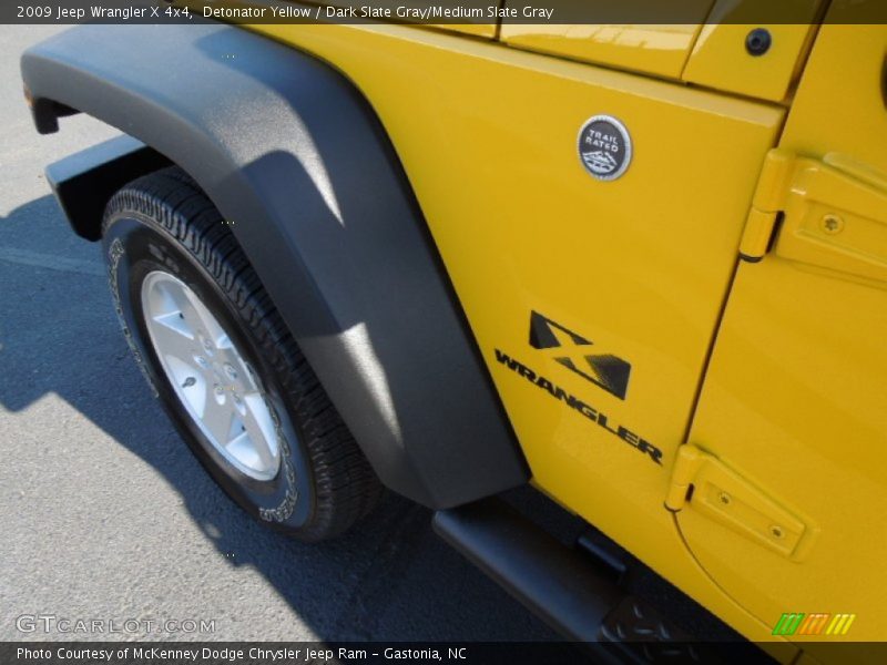 Detonator Yellow / Dark Slate Gray/Medium Slate Gray 2009 Jeep Wrangler X 4x4