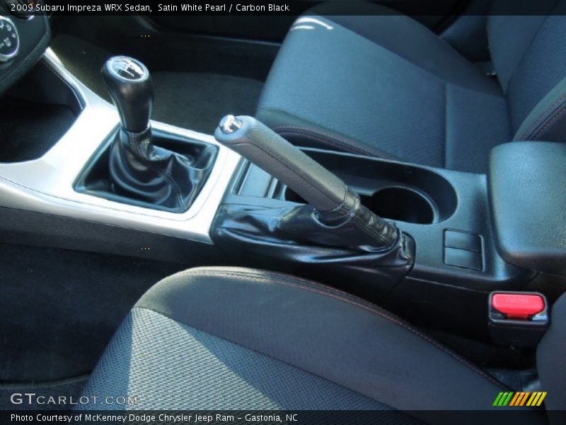 Satin White Pearl / Carbon Black 2009 Subaru Impreza WRX Sedan