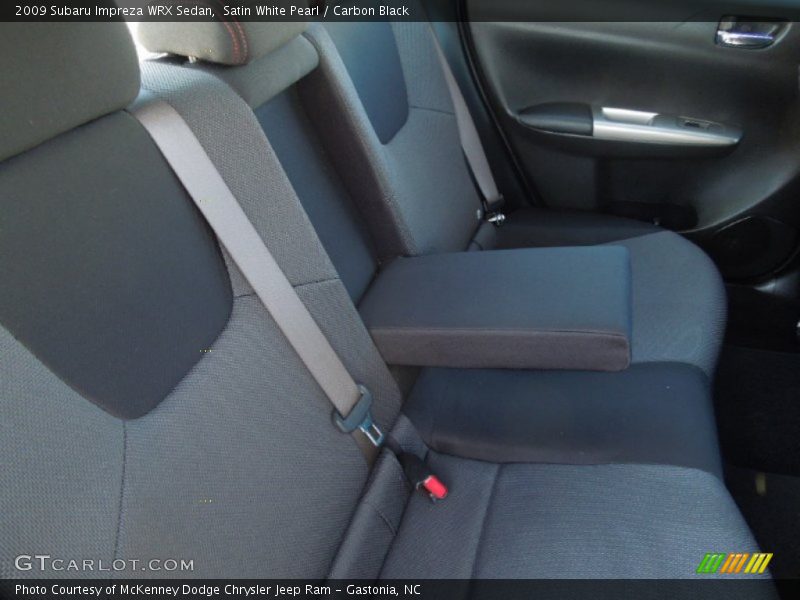 Satin White Pearl / Carbon Black 2009 Subaru Impreza WRX Sedan