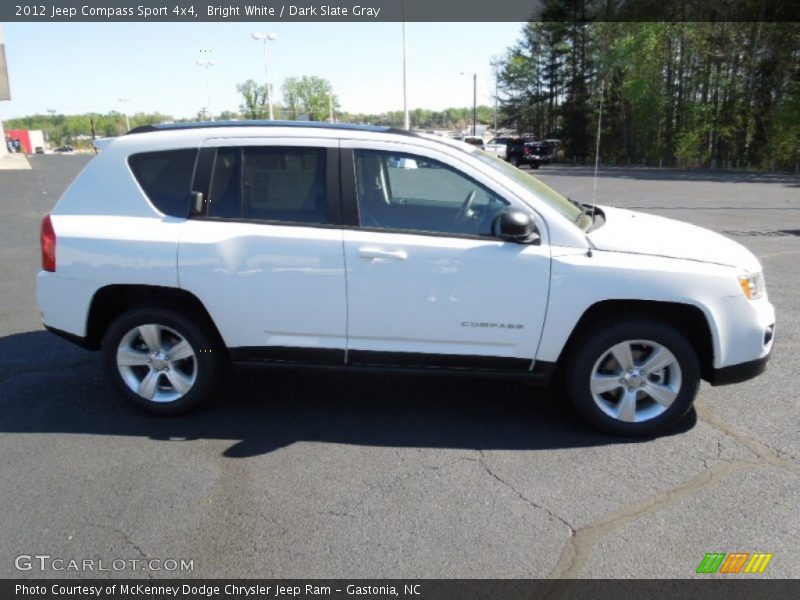 Bright White / Dark Slate Gray 2012 Jeep Compass Sport 4x4