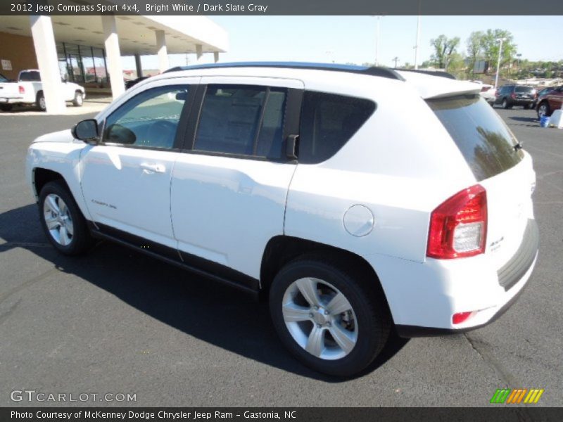 Bright White / Dark Slate Gray 2012 Jeep Compass Sport 4x4