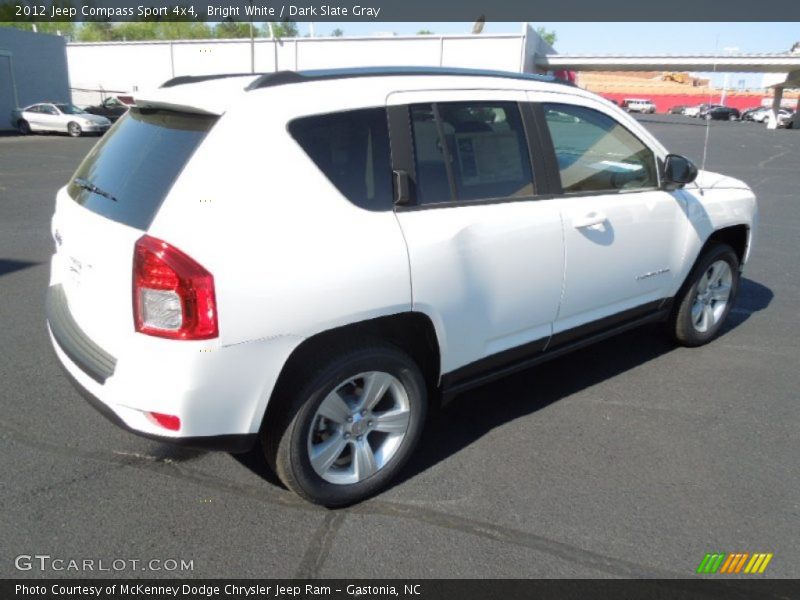 Bright White / Dark Slate Gray 2012 Jeep Compass Sport 4x4