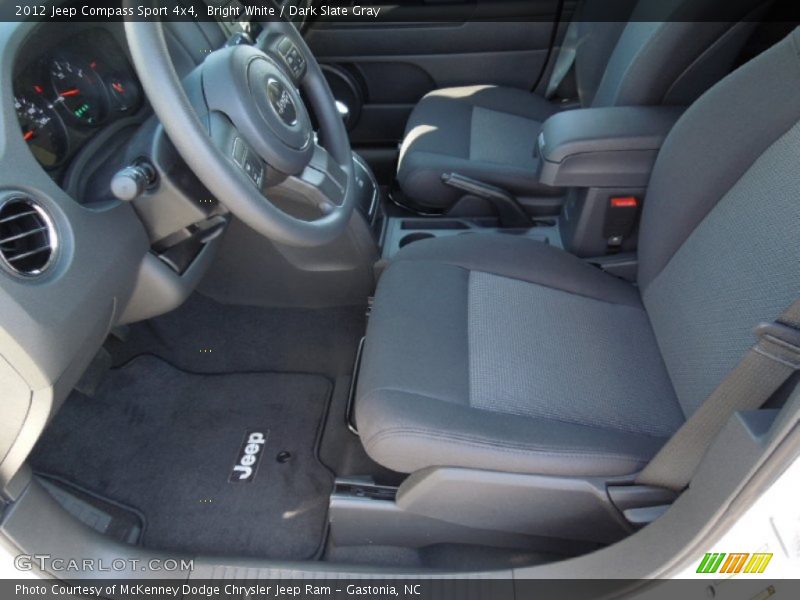 Bright White / Dark Slate Gray 2012 Jeep Compass Sport 4x4
