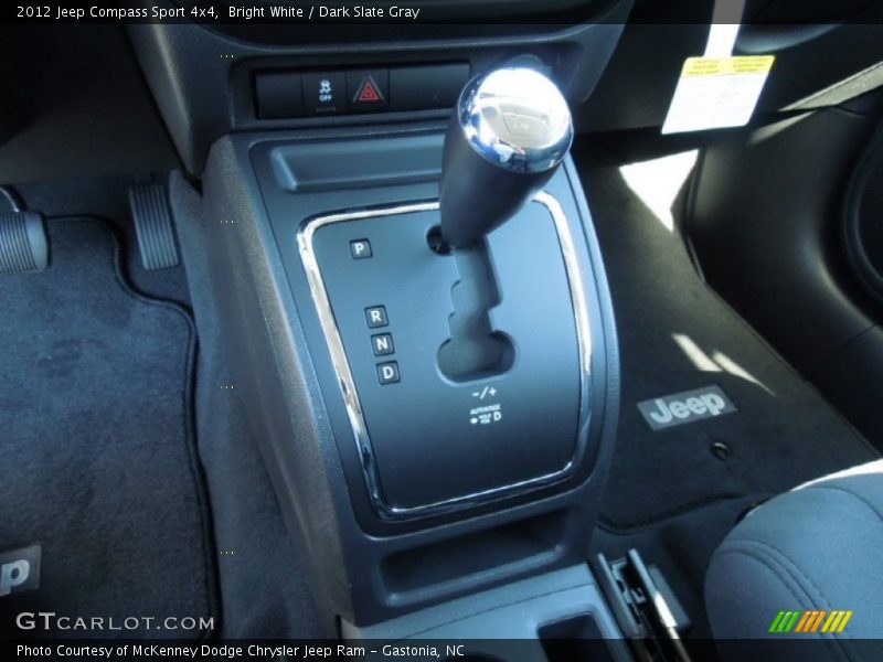 Bright White / Dark Slate Gray 2012 Jeep Compass Sport 4x4