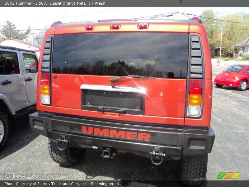 Sunset Orange Metallic / Wheat 2003 Hummer H2 SUV