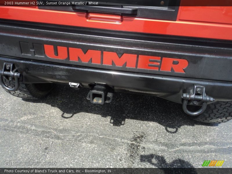 Sunset Orange Metallic / Wheat 2003 Hummer H2 SUV