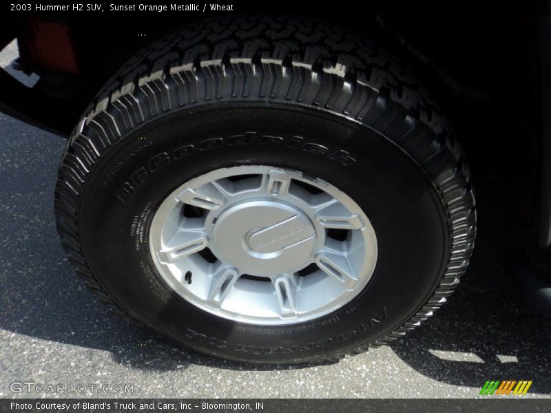 Sunset Orange Metallic / Wheat 2003 Hummer H2 SUV