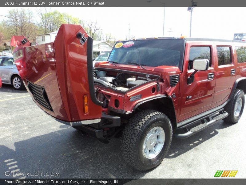 Sunset Orange Metallic / Wheat 2003 Hummer H2 SUV