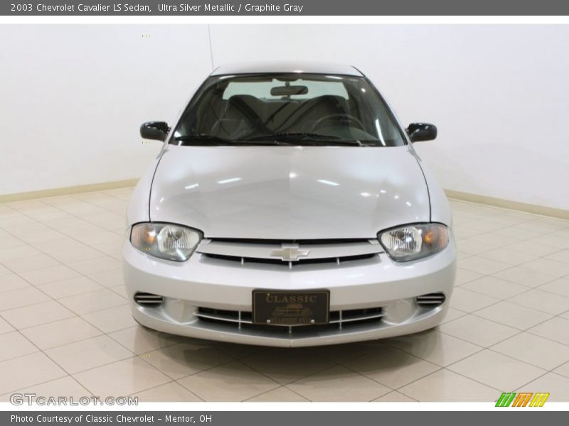 Ultra Silver Metallic / Graphite Gray 2003 Chevrolet Cavalier LS Sedan