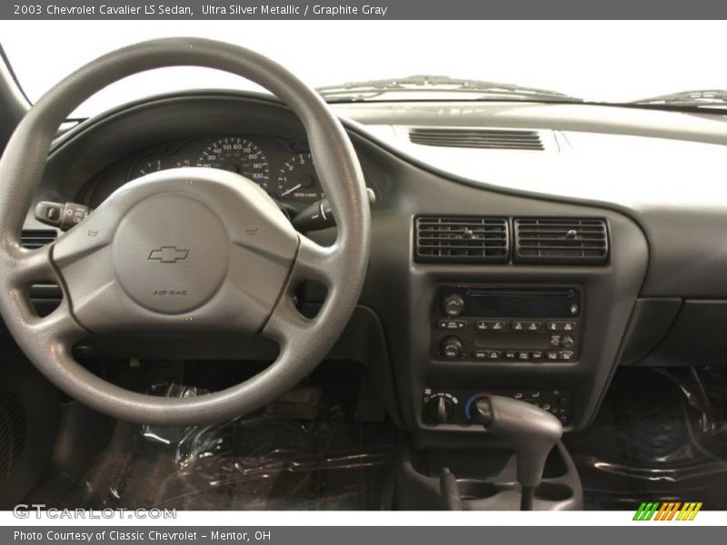 Ultra Silver Metallic / Graphite Gray 2003 Chevrolet Cavalier LS Sedan