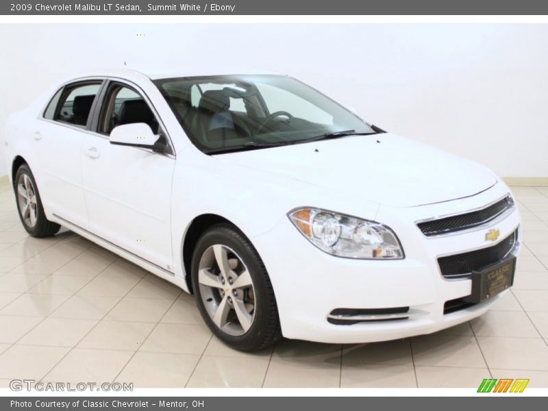 Summit White / Ebony 2009 Chevrolet Malibu LT Sedan