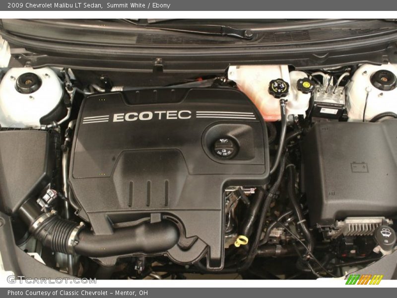 Summit White / Ebony 2009 Chevrolet Malibu LT Sedan