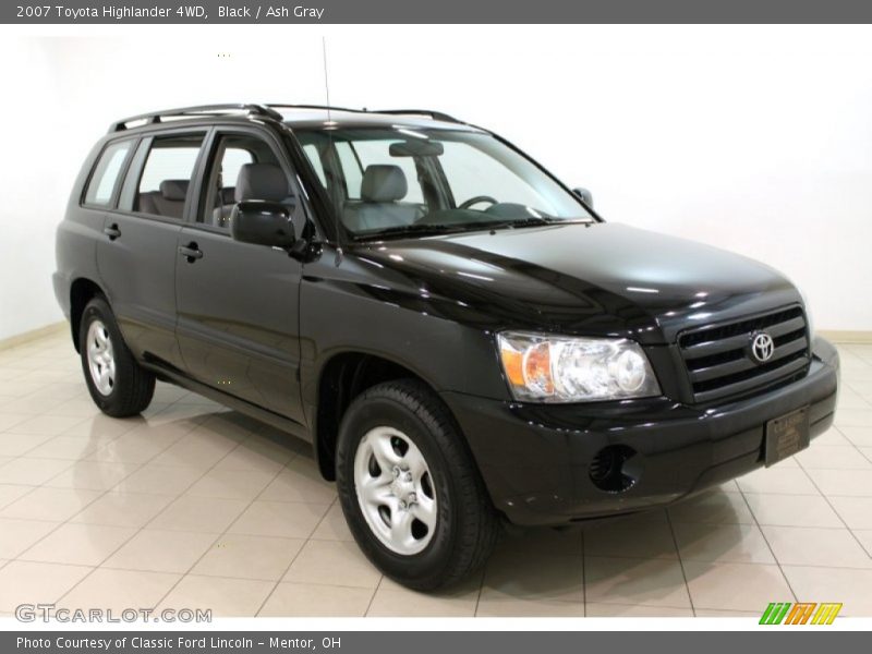 Black / Ash Gray 2007 Toyota Highlander 4WD
