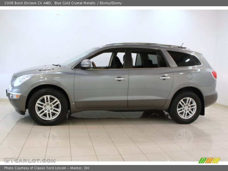 Blue Gold Crystal Metallic / Ebony/Ebony 2008 Buick Enclave CX AWD