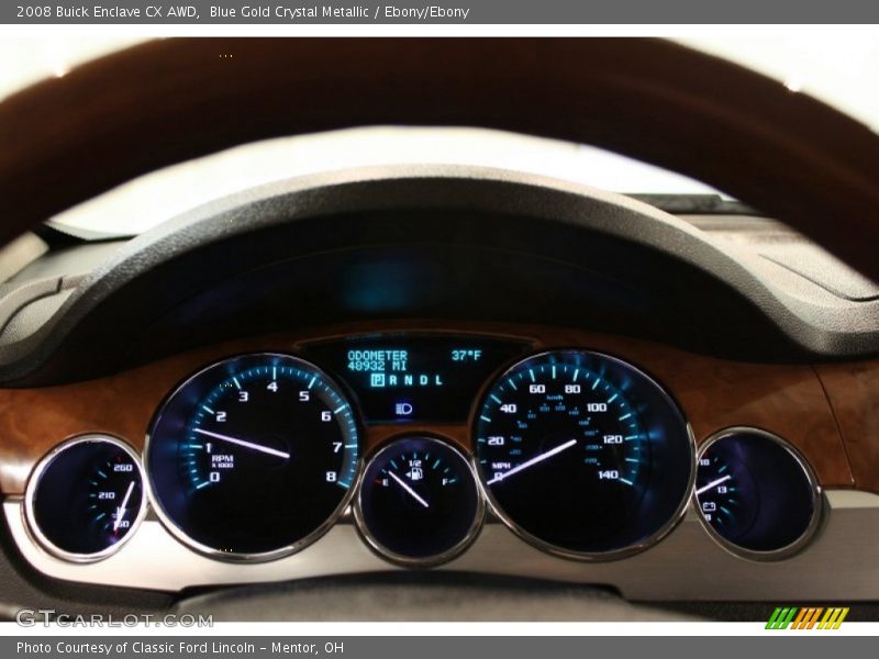 Blue Gold Crystal Metallic / Ebony/Ebony 2008 Buick Enclave CX AWD