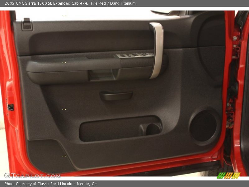 Fire Red / Dark Titanium 2009 GMC Sierra 1500 SL Extended Cab 4x4
