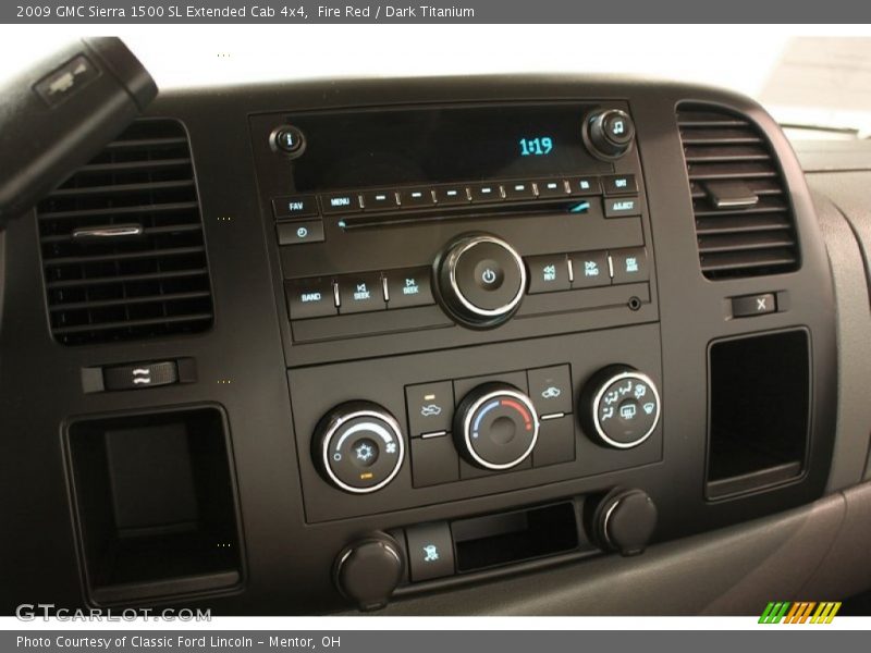 Fire Red / Dark Titanium 2009 GMC Sierra 1500 SL Extended Cab 4x4