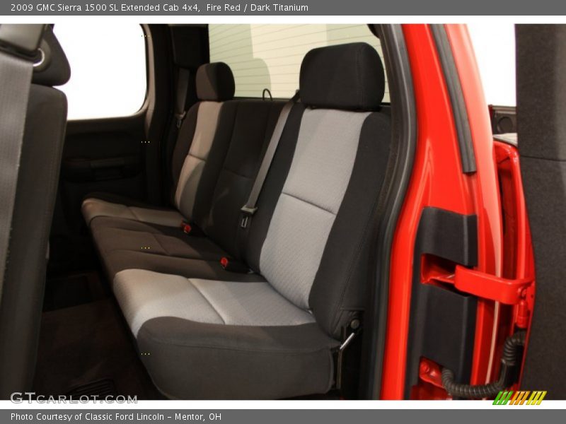 Fire Red / Dark Titanium 2009 GMC Sierra 1500 SL Extended Cab 4x4