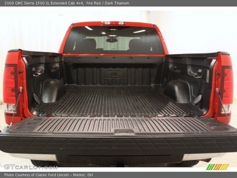 Fire Red / Dark Titanium 2009 GMC Sierra 1500 SL Extended Cab 4x4